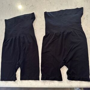 Kindred bravely Seamless Bamboo Maternity Thigh Saver, black size medium,2 count